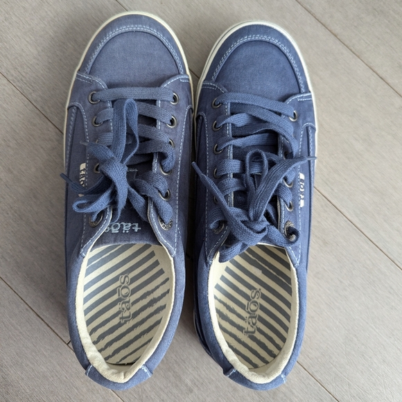 Taos blue Moc Star canvas shoes size 8 - Picture 11 of 13